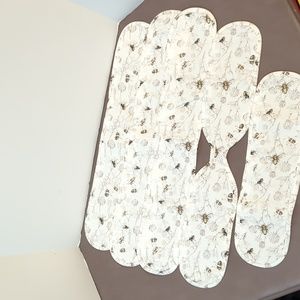 Kitchen Handle Covers Honey Bee Themed Off White Brown Yellow